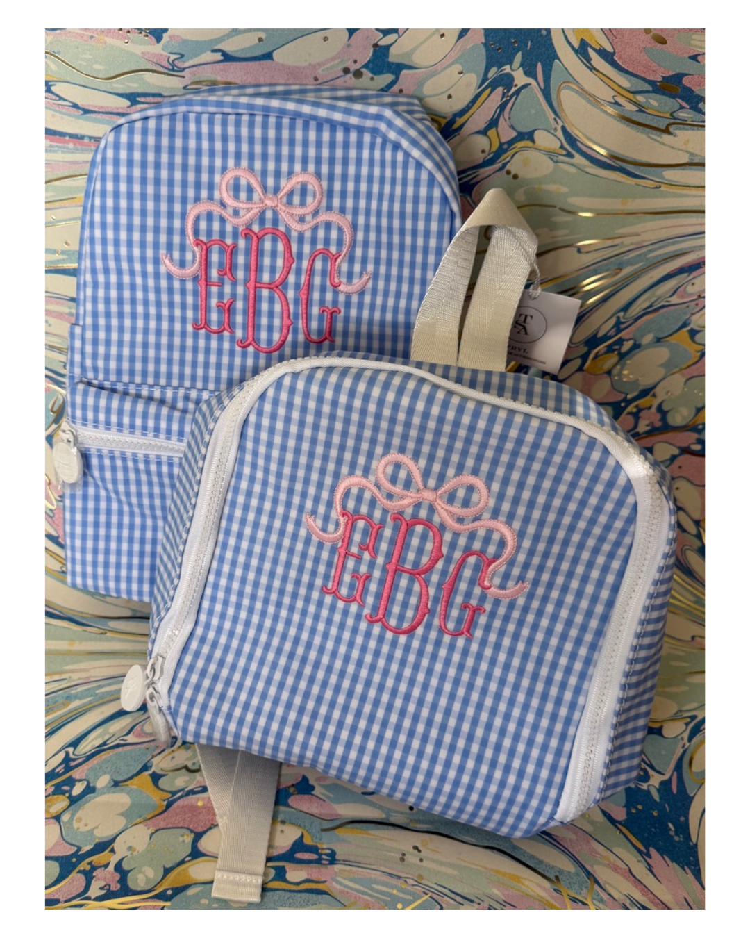 TRVL Bring It Lunch Bag - Gingham Sky