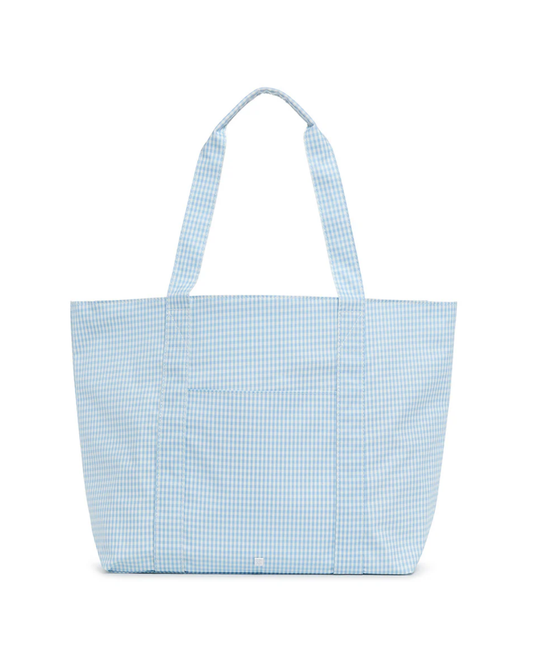 TRVL Jumbo Tote - Gingham Mist