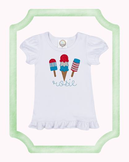 Girls Patriotic Tshirt