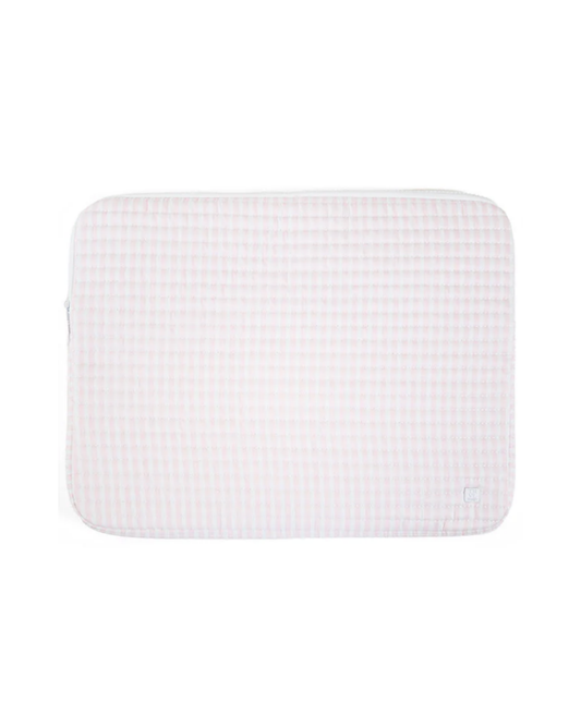 TRVL Quilted Laptop Sleeve - Pimlico Stripe Pink