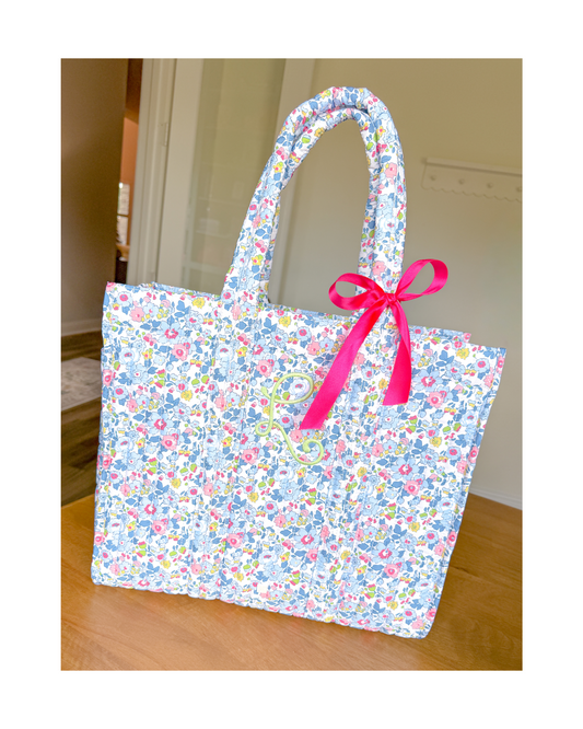 TRVL Quilted Go Go Tote - Bridgehampton Floral