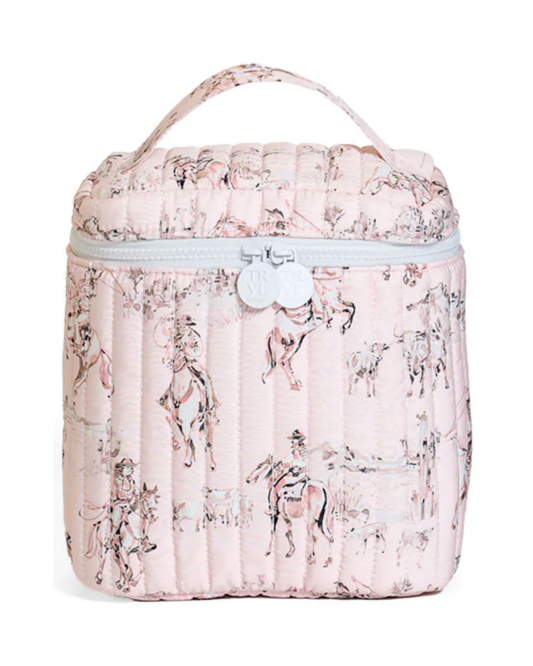 TRVL Quilted Go Go Insulated Lunch Bag - Cowgirl Toile