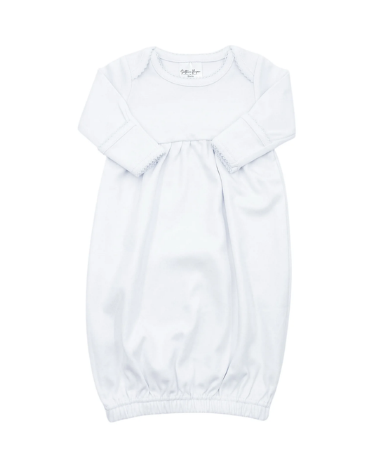 Picot Trim Baby Gown