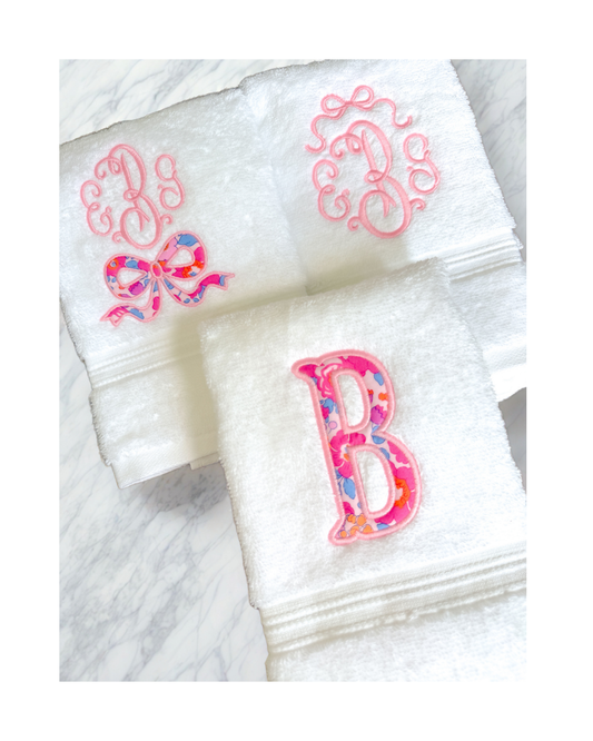 Monogrammed Hand Towels