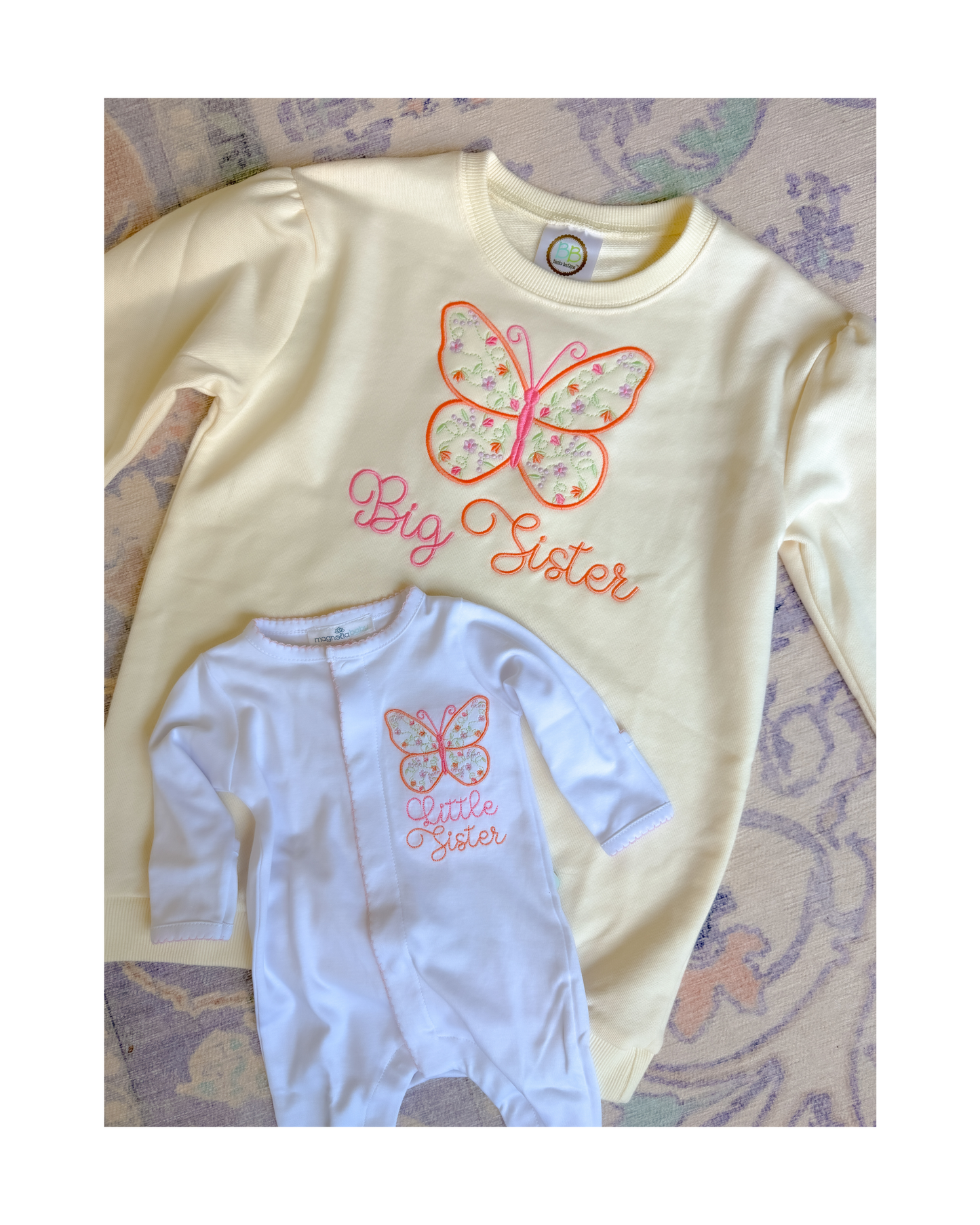 Girls Puff Sleeve Personalized Sweatshirt