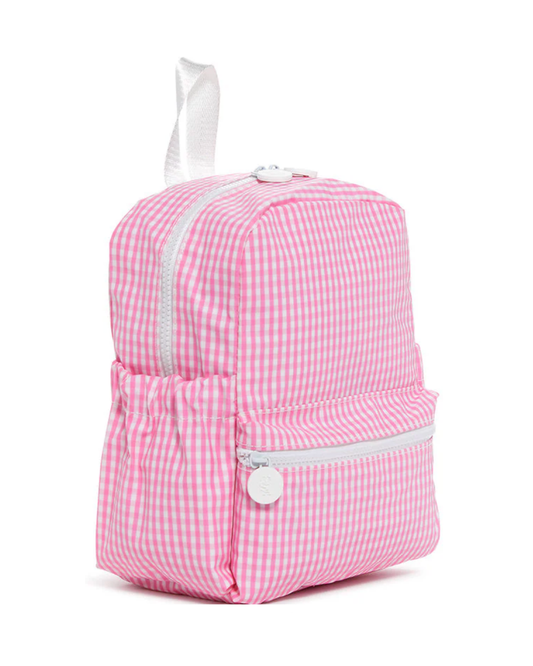 TRVL Mini Backer - Gingham Pink