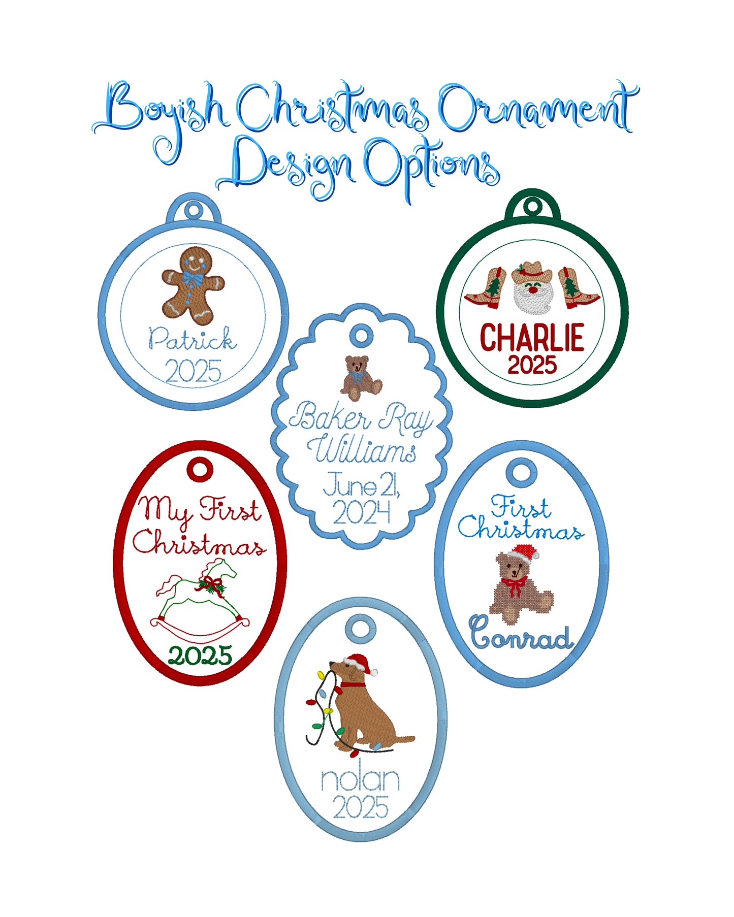 Boys Christmas Ornament