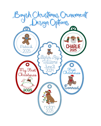 Boys Christmas Ornament