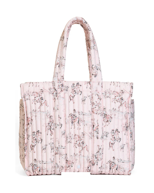 TRVL Quilted Go Go Tote - Cowgirl Toile