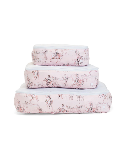 TRVL Packing Cubes - Cowgirl Toile