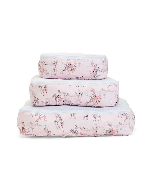 TRVL Packing Cubes - Cowgirl Toile
