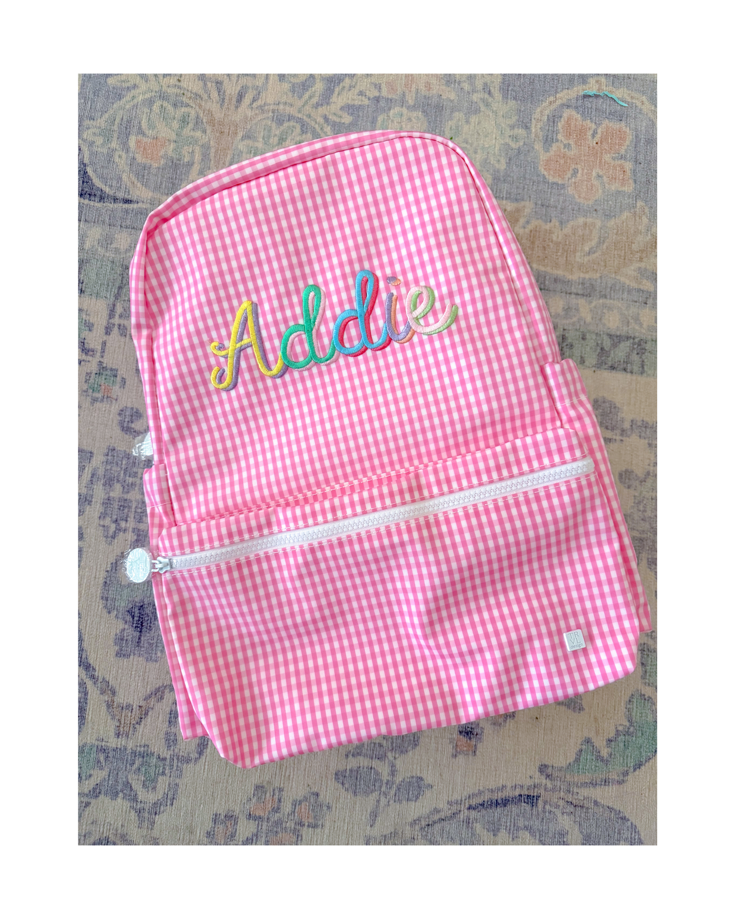 TRVL Backpacker - Gingham Pink