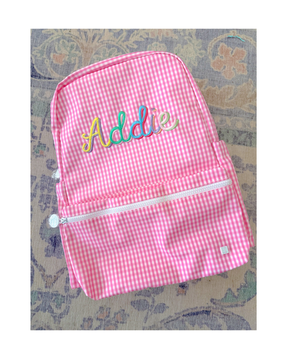 TRVL Backpacker - Gingham Pink