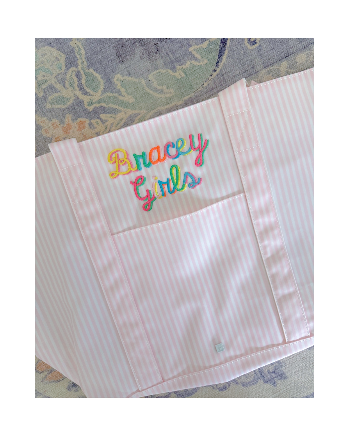 TRVL Jumbo Tote - Pimlico Stripe Pink
