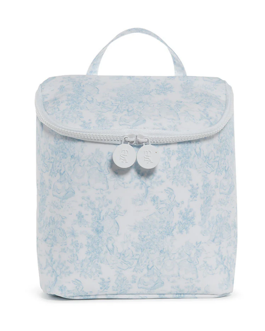 TRVL Take Away Insulated Lunch Bag - Bunny Toile Blue