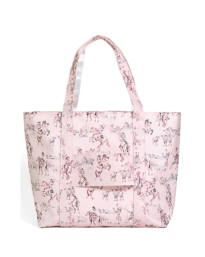 TRVL Jumbo Tote - Cowgirl Toile