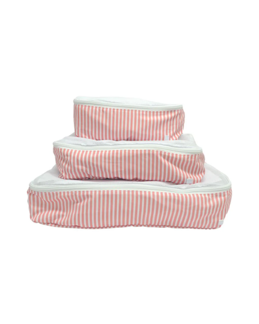 TRVL Packing Cubes - Pimlico Stripe Dusty Rose