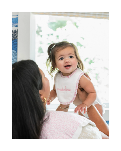 Ballet Floral Drooler Bib & Burp Set