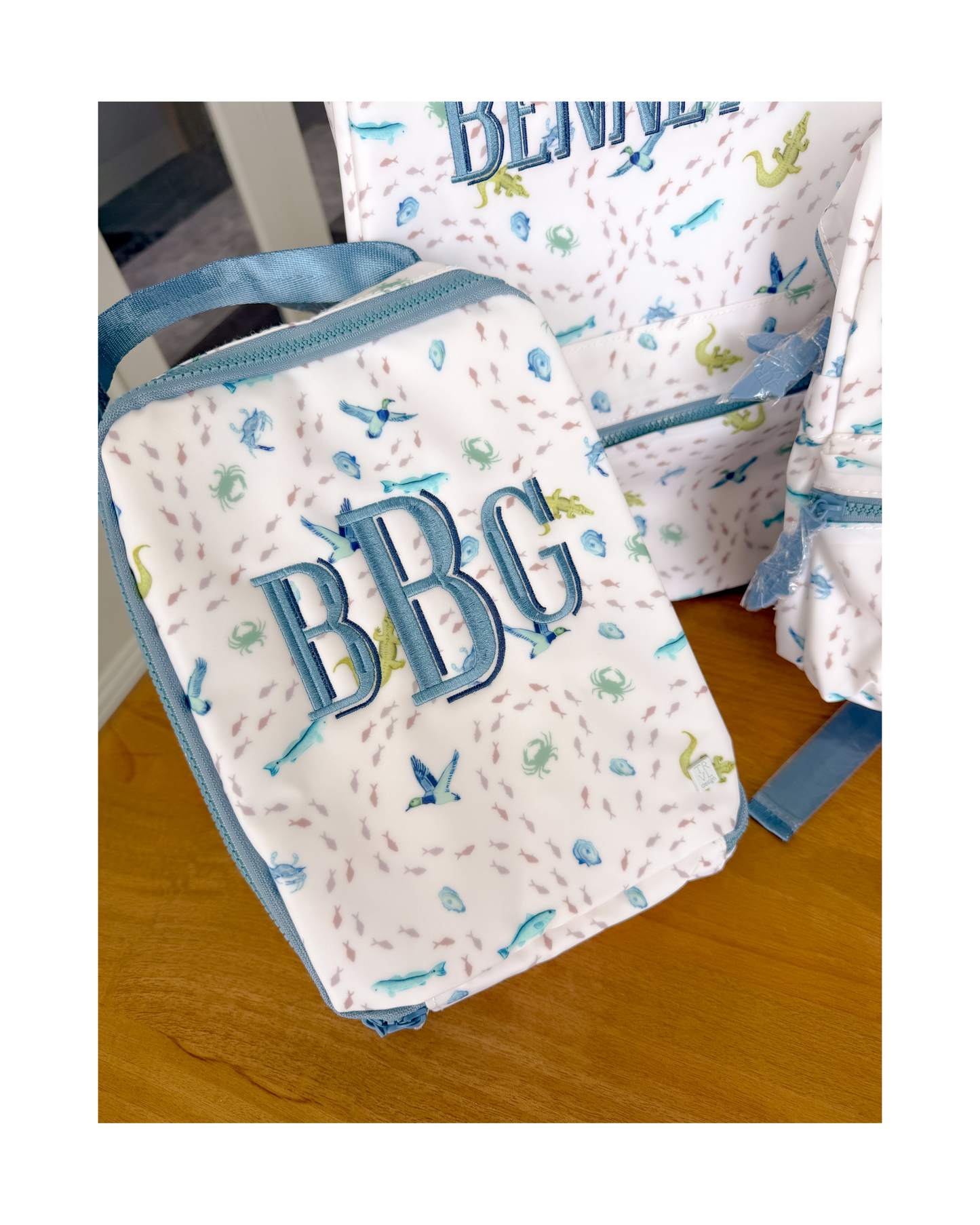 TRVL Insulated Lunch Bag - Coastal Tides