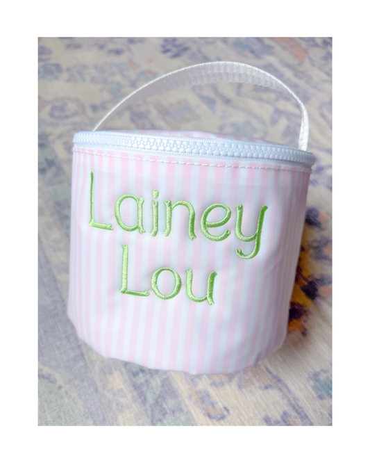 TRVL Snack Bag - Pimlico Stripe Pink