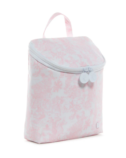 TRVL Take Away Insulated Lunch Bag - Bunny Toile Pink