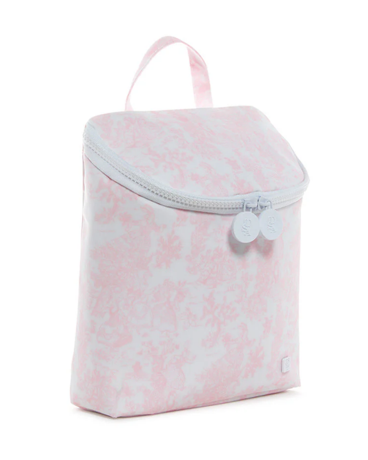 TRVL Take Away Insulated Lunch Bag - Bunny Toile Pink