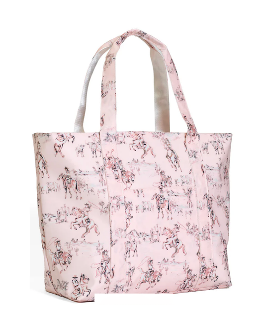 TRVL Jumbo Tote - Cowgirl Toile