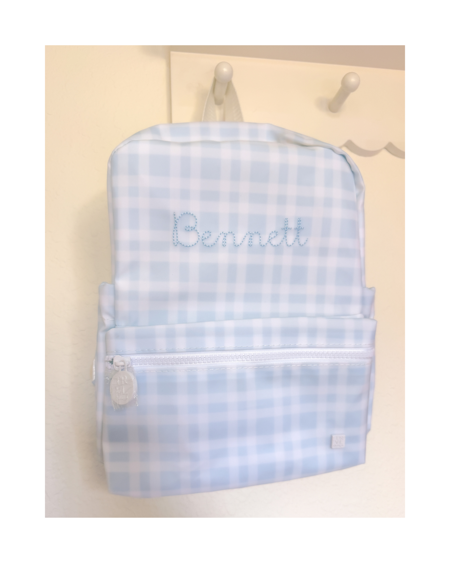TRVL Mini Backer - Pimlico Plaid Blue