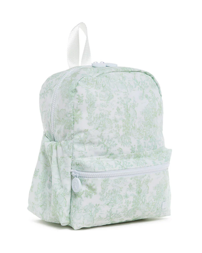 TRVL Mini Backer - Bunny Toile Green