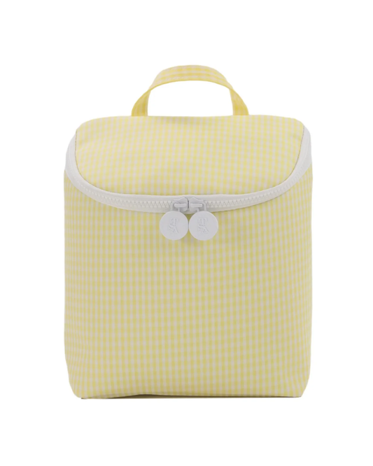 TRVL Take Away Insulated Lunch Bag - Gingham Buttercup