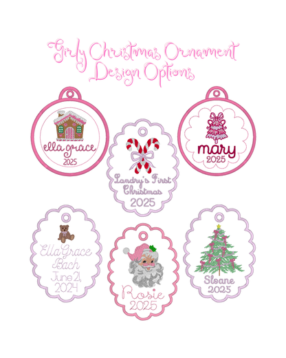 Girls Christmas Ornament