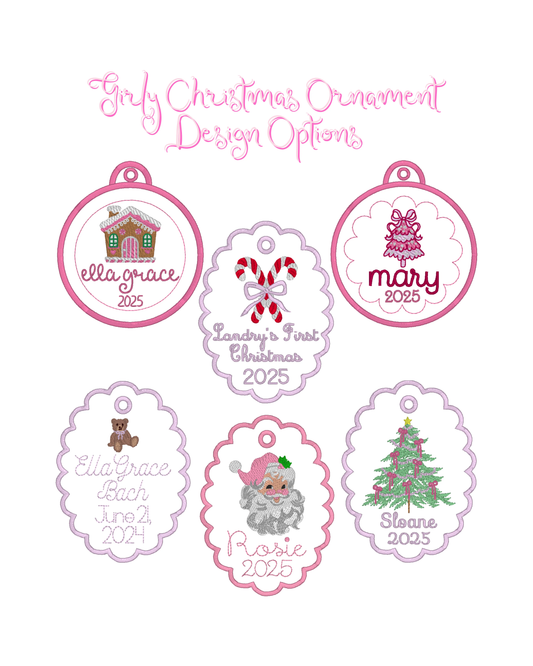 Girls Christmas Ornament
