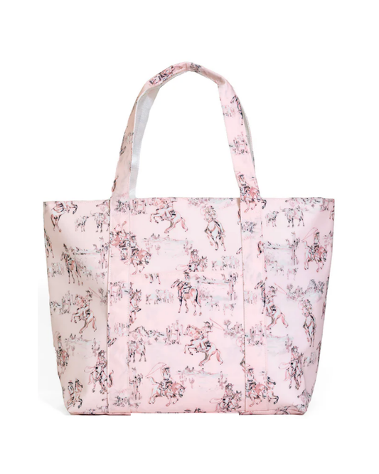 TRVL Jumbo Tote - Cowgirl Toile