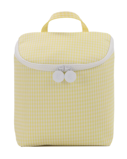 TRVL Take Away Insulated Lunch Bag - Gingham Buttercup