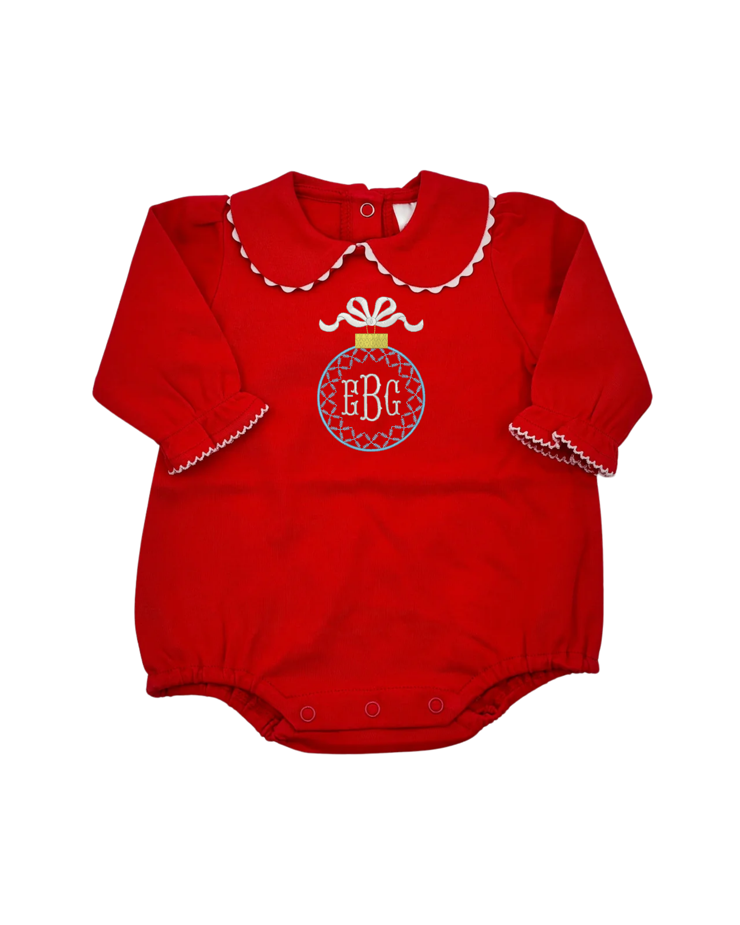 Girls Bubble with Scalloped Collar