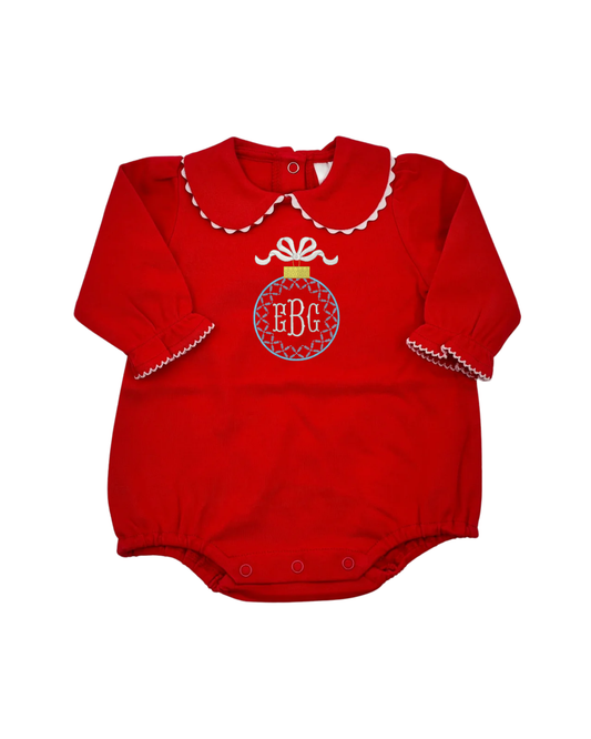 Girls Bubble with Scalloped Collar