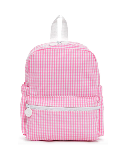 TRVL Mini Backer - Gingham Pink