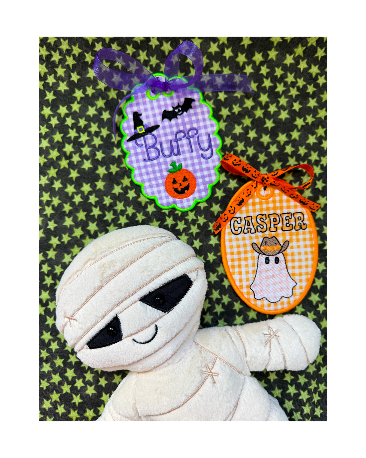 Spooky Sweet Monogrammed Tag for Halloween Candy Buckets