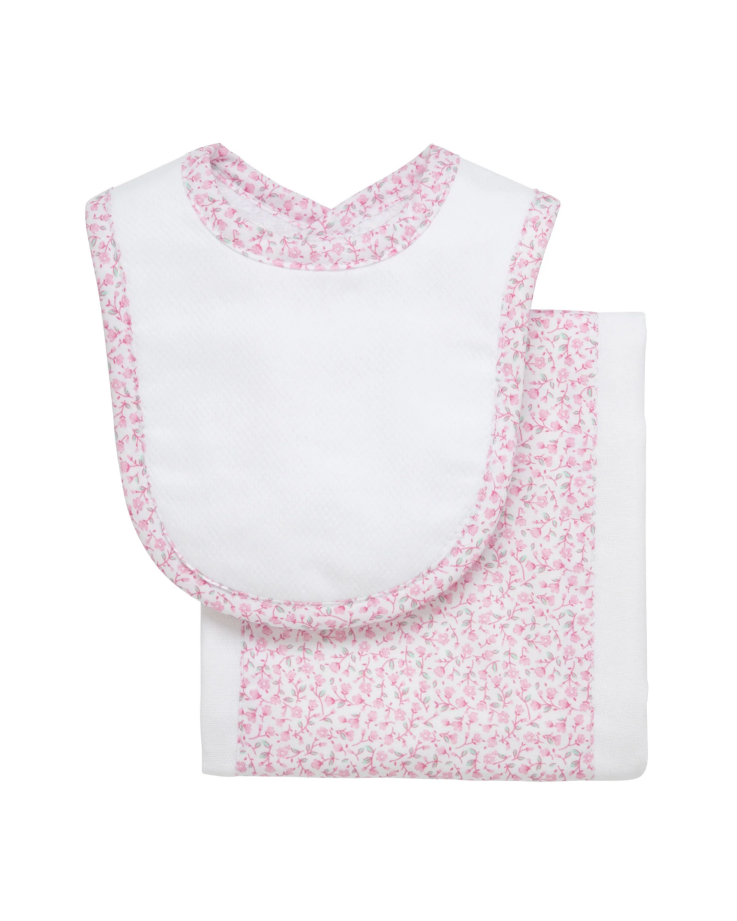 Ballet Floral Drooler Bib & Burp Set