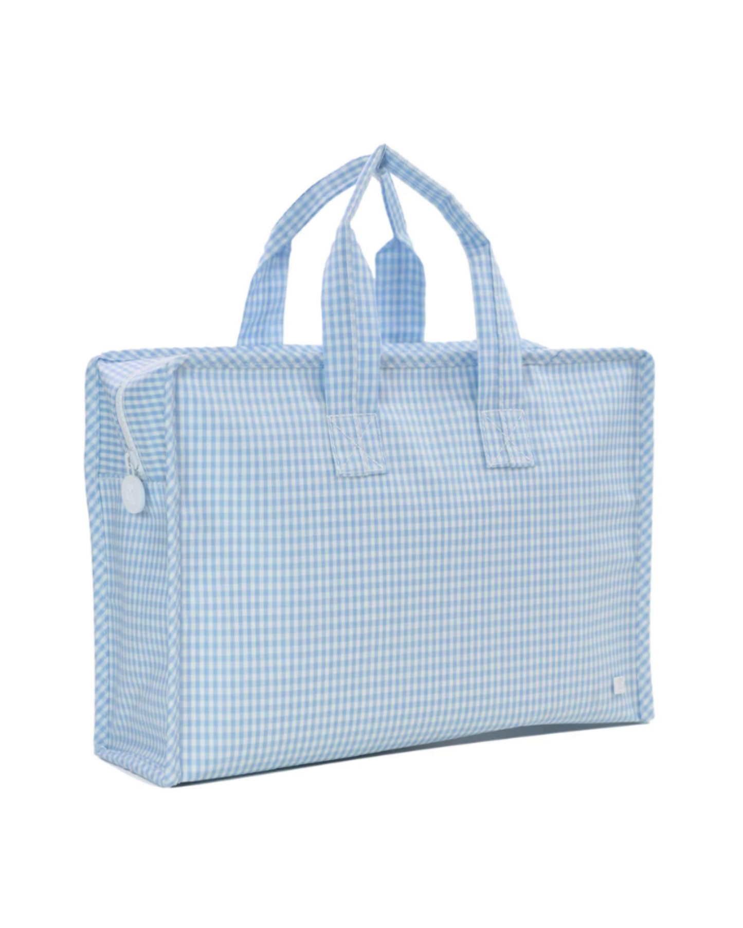 TRVL Overnite Tote - Gingham Mist