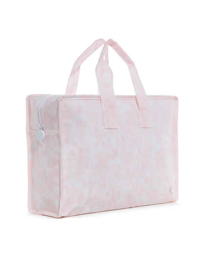 TRVL Overnite Tote - Bunny Toile Pink