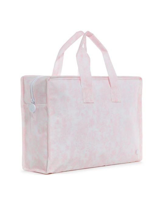 TRVL Overnite Tote - Bunny Toile Pink