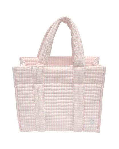 TRVL Quilted Mini Go Go Tote - Pimlico Stripe Pink