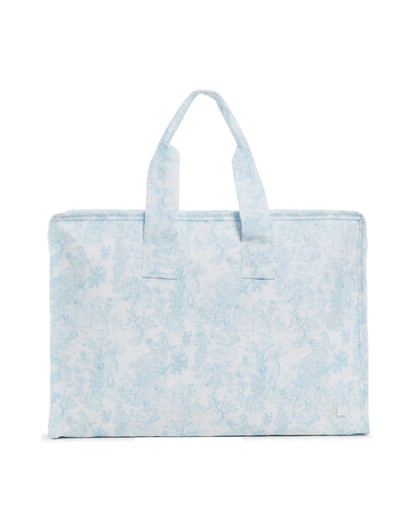 TRVL Overnite Tote - Bunny Toile Blue