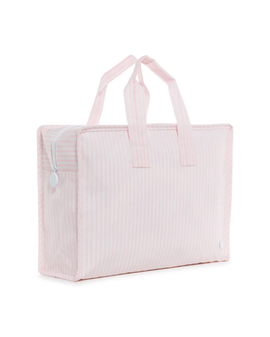 TRVL Overnite Tote - Pimlico Stripe Pink