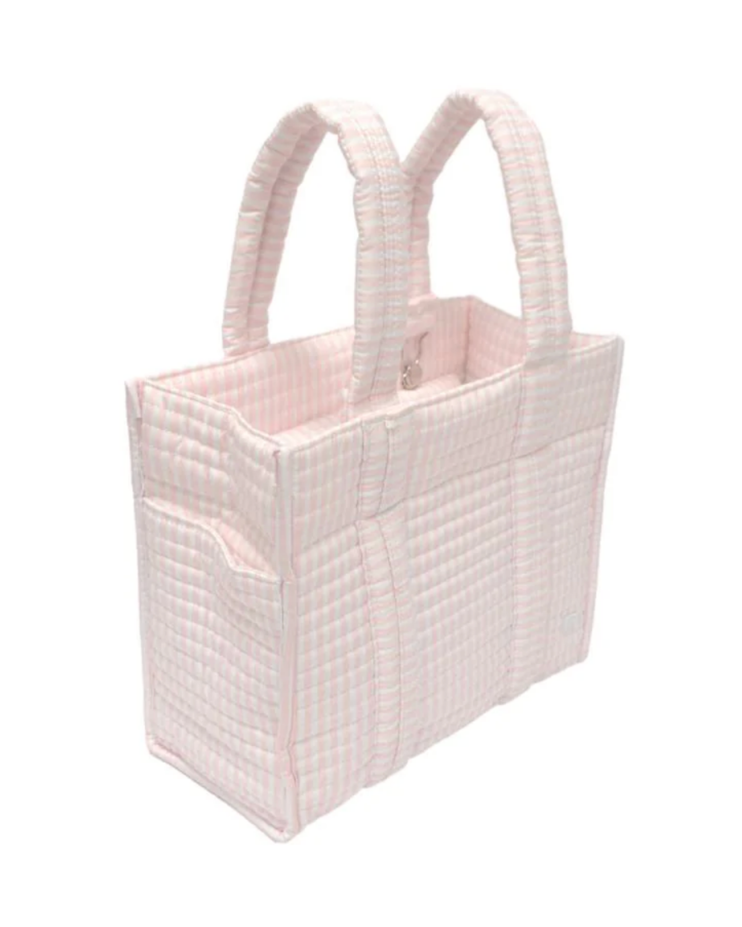TRVL Quilted Mini Go Go Tote - Pimlico Stripe Pink