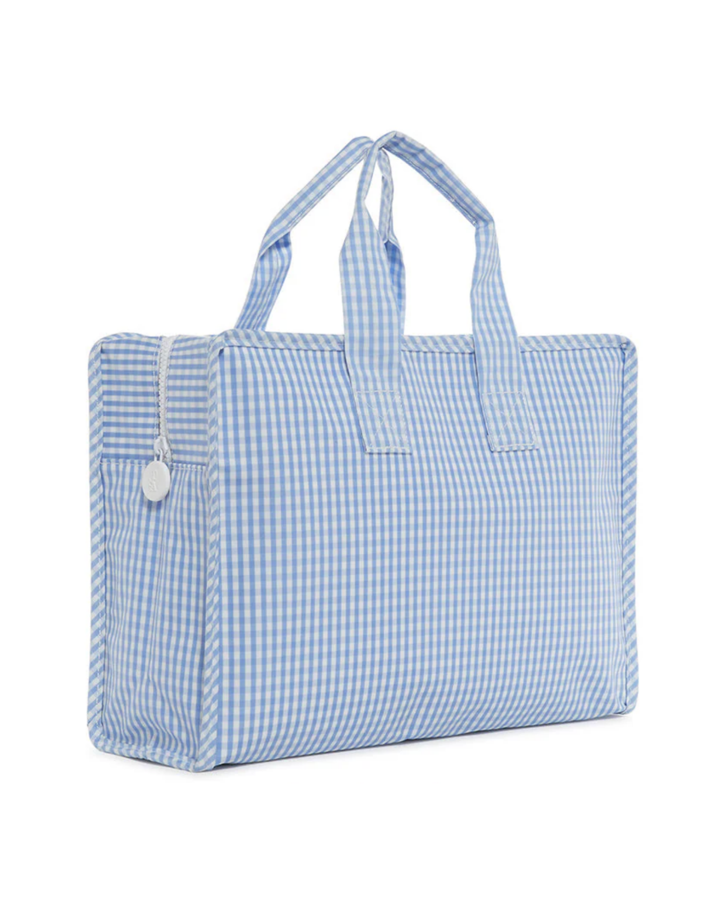 TRVL Overnite Tote - Gingham Sky