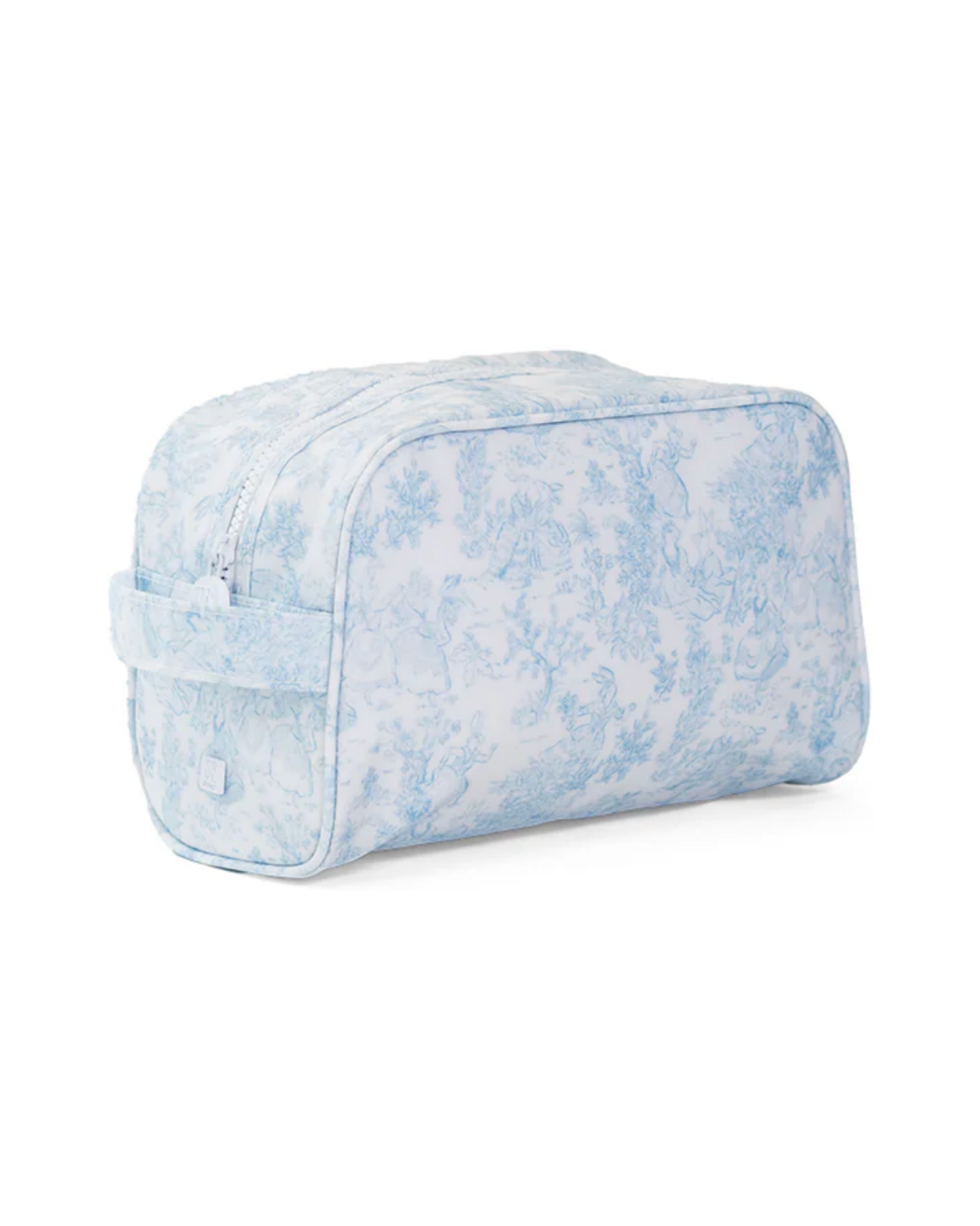 TRVL Stowaway Toiletry Bag - Bunny Toile Blue