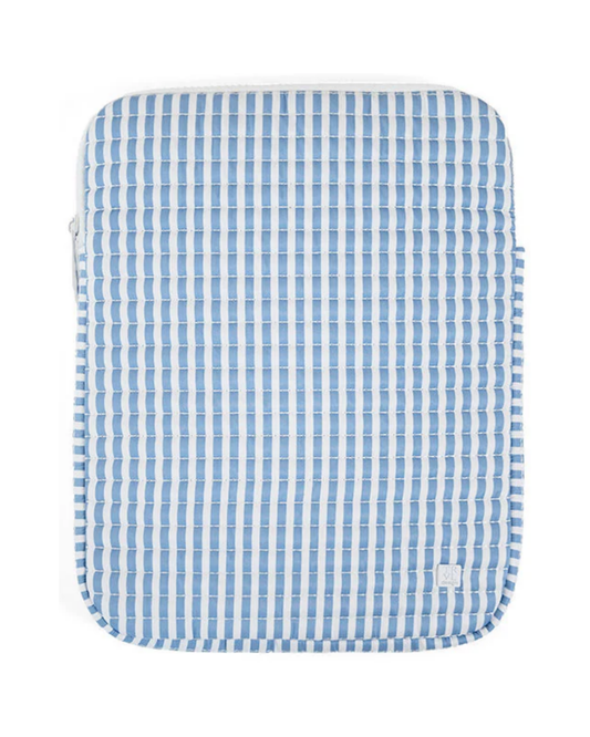 TRVL Quilted Tablet Case - Pimlico Stripe Chambray