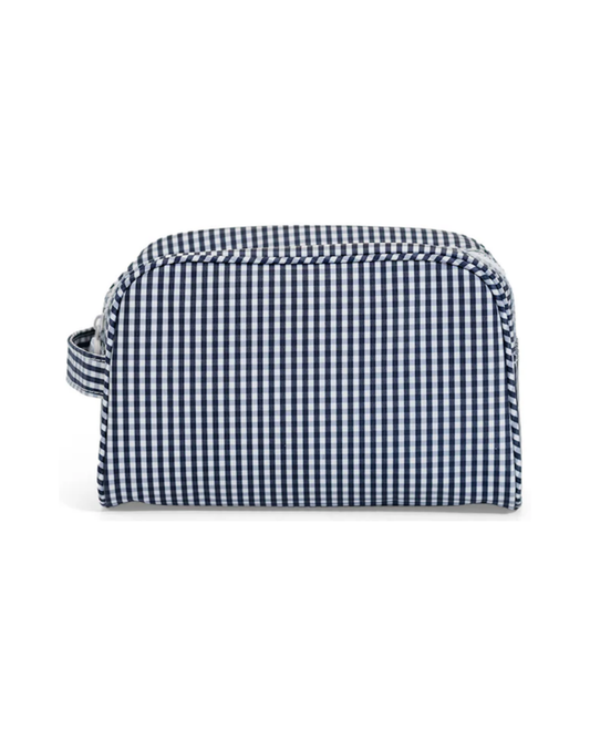 TRVL Stowaway Toiletry Bag - Gingham Navy